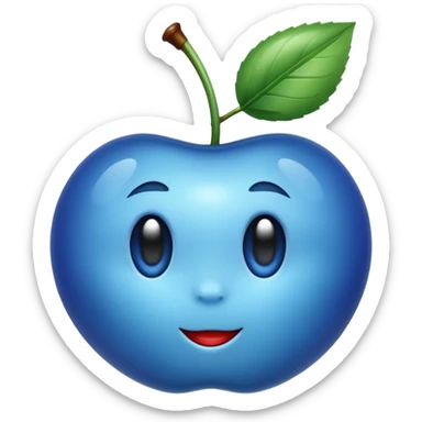 Une  cerise bleu ils8 sticker