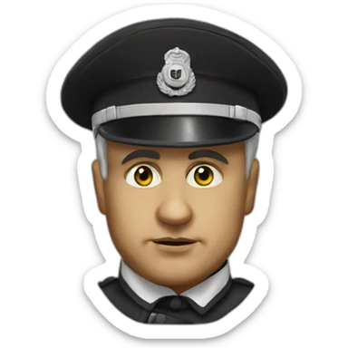 mussolini-real sticker