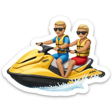 jet ski riders sticker