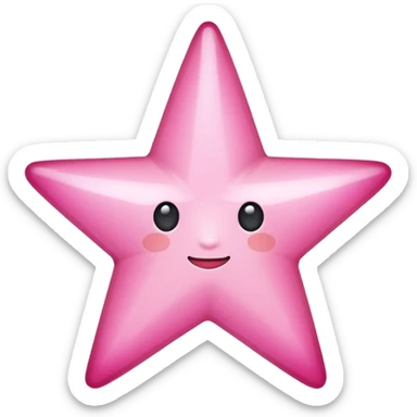 pink star emoji sticker