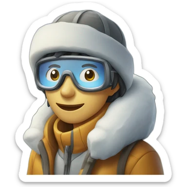 viagem na neve sticker