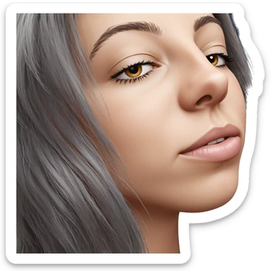 dreamy portrait of a girl sticker