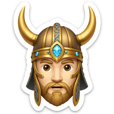 magic viking helmet sticker