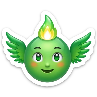 une luciole bien lumineuse au derrière  sticker