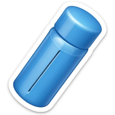 Blue pushpin sticker