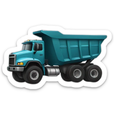 Dump truck sticker