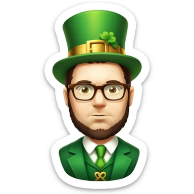 Celebratory Leprechaun sticker