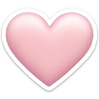 Pastel pink heart sticker