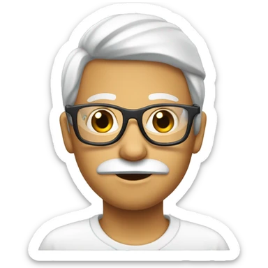 Enfermera con cofia y gafas sticker