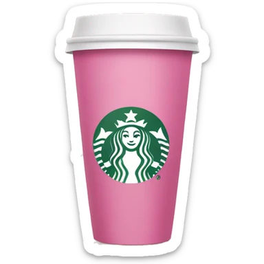 Pink Starbucks sticker