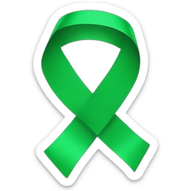 Green ribbon  sticker