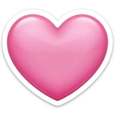 Pink beautiful shining heart  sticker