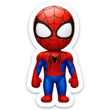 Hello kitty spiderman sticker