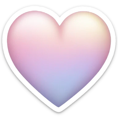 Pastel heart sticker