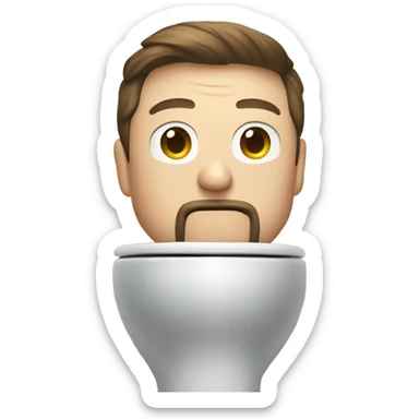 Elon musk au toilet sticker