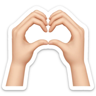 HEART HANDS sticker