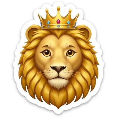 Almighty King Lion sticker