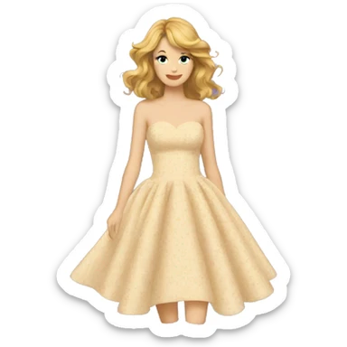 Speak now dress sticker