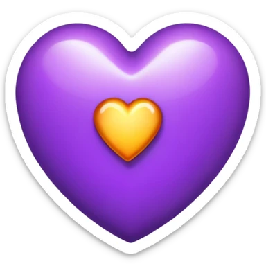 The Letter “t” inside a Purple Heart sticker