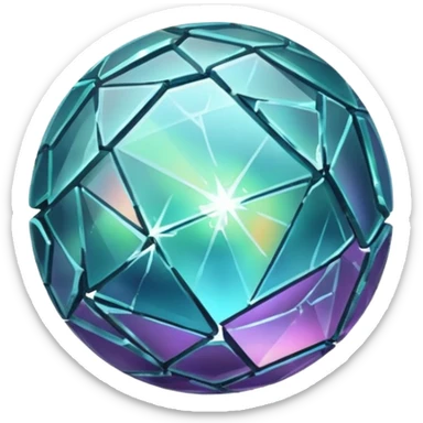 Make a shattered magic orb sticker