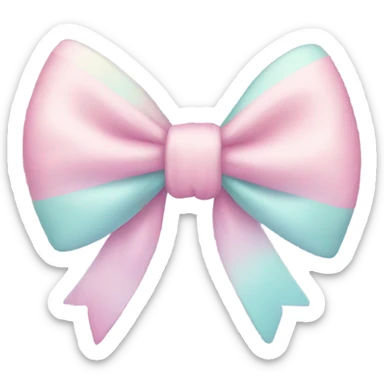 Pastel bow  sticker