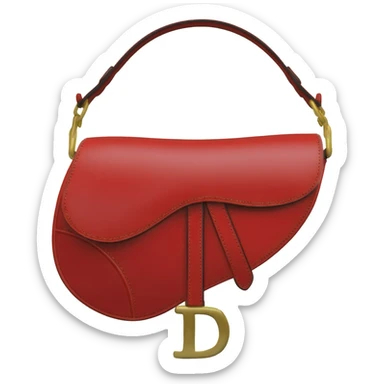 red dior saddle bag sticker