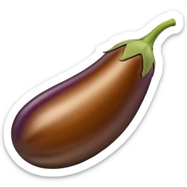 brown eggplant  sticker