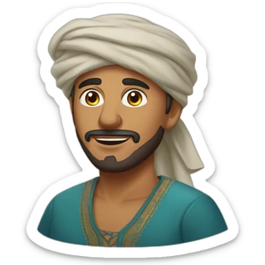 Morrocan man sticker