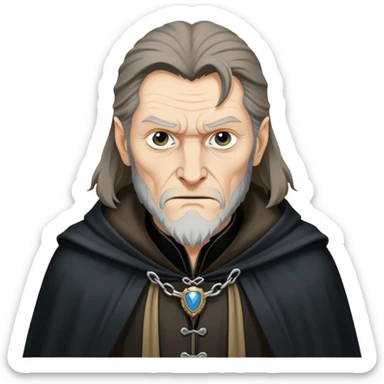 Fenrir Greyback in harry potter, black cloak sticker