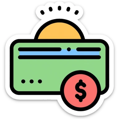 money transfer icon sticker