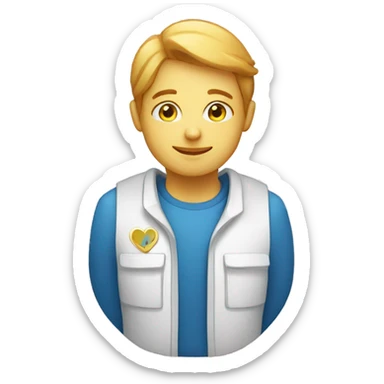 volunteer charity icon sticker