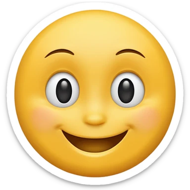 classic happy face simple and recognizable sticker