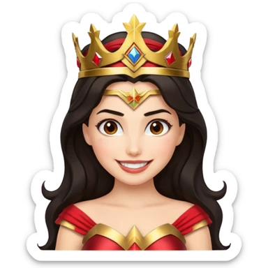 Haz un emote de una mujer maravilla sticker