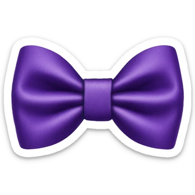 Purple bow tie sticker
