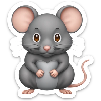 mouse with muscle sticker