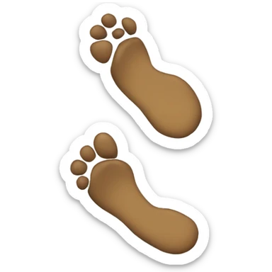 Footsteps sticker