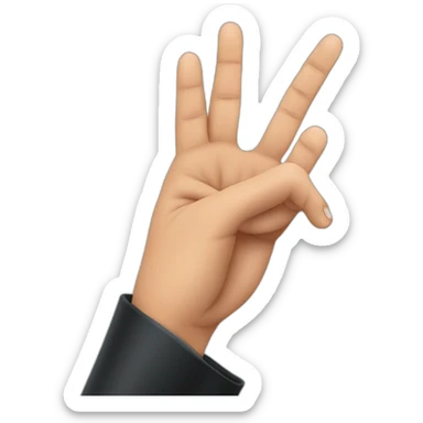 tayyip erdogan saying eyvallah and showing 4 fingers sticker