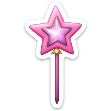 a magical girl star wand sticker