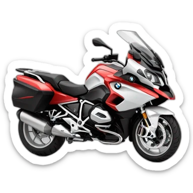 BMW 1250 rt roja sticker