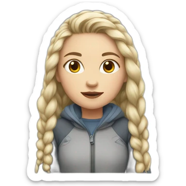 Icelandic girl sticker