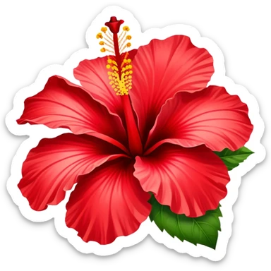 Hibiscus rosa-sinensis sticker