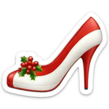 chirstmas-high-heel-shoes sticker