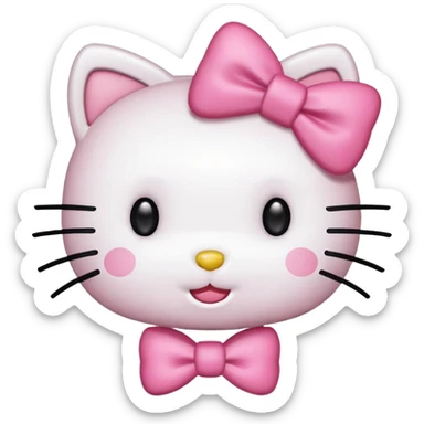 hello kitty cheering sticker
