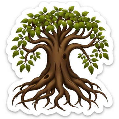 Plant roots sticker