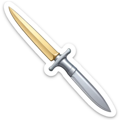 cutlery silver knife sticker