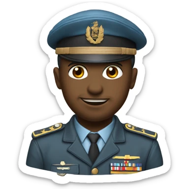 un soldat avec les veine des yeux qui ressor sticker