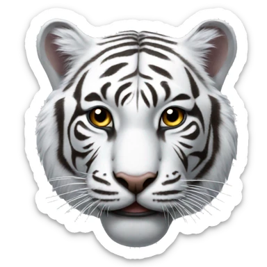 White tiger sticker