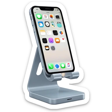 Iphone on stand sticker