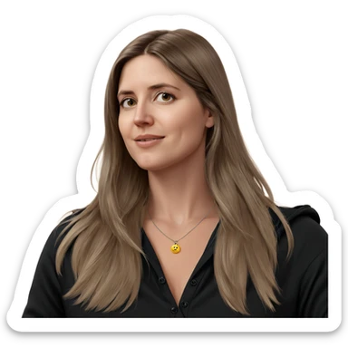 realistic portrait of girl sticker