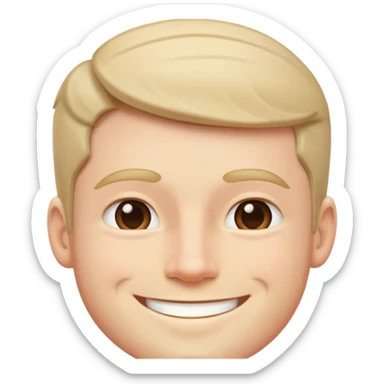 side splits white male sticker